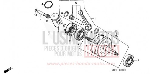 KURBELWELLE CR85RB6 de 2006
