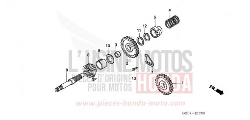 KICKSTARTERSPINDEL CR85RB6 de 2006