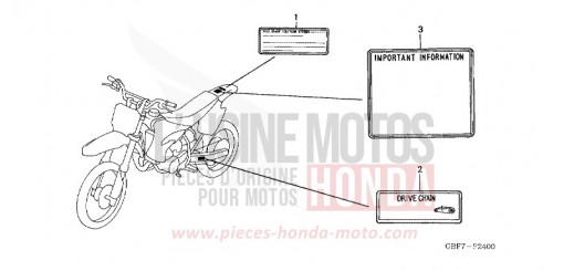 WARNETIKETT CR85RB6 de 2006