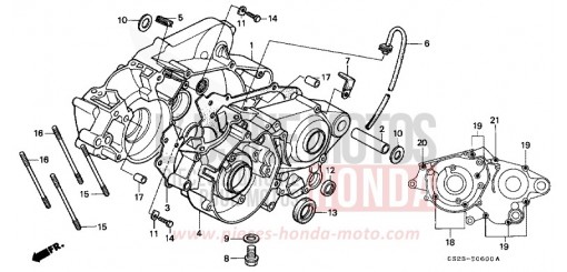 KURBELGEHAEUSE CR80RN de 1992