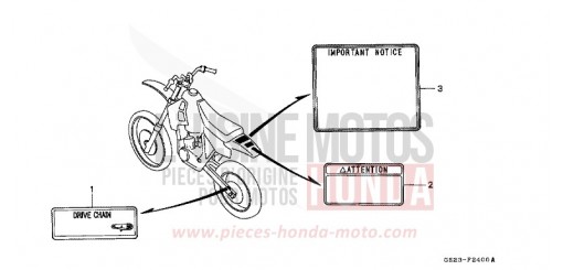 WARNETIKETT CR80RN de 1992