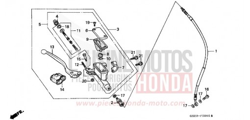 VORDERRADBREMSE CR80RR de 1994