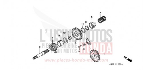 KICKSTARTERSPINDEL CR80RS de 1995