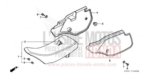 SITZ/SEITENABDECKUNG CR80RS de 1995