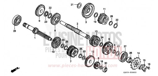 GETRIEBE CR80RX de 1999