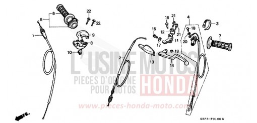 SCHALTER/KABEL CR80RX de 1999
