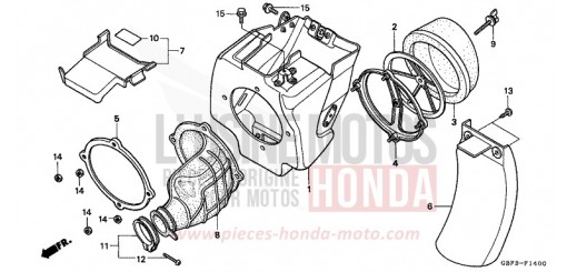 LUFTFILTER CR80RX de 1999