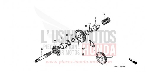 KICKSTARTERSPINDEL CR80RY de 2000