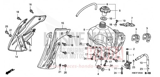 KRAFTSTOFFTANK CRF150R8 de 2008