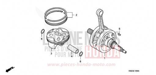 VILEBREQUIN/PISTON CRF150R9 de 2009