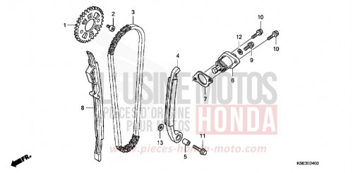 NOCKENWELLENKETTE/SPANNVORRICHTUNG CRF150RC de 2012