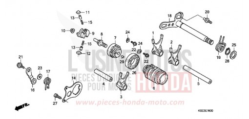 SCHALTTROMMEL CRF150RC de 2012