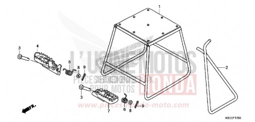 STAENDER/STUFE CRF150RD de 2013
