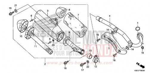ABGAS-SCHALLDAEMPFER CRF150RE de 2014
