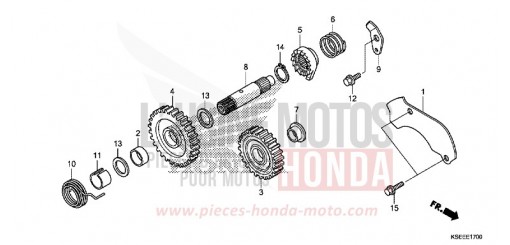 KICKSTARTERSPINDEL CRF150RBD de 2013