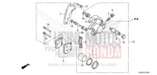 VORDERRAD-BREMSSATTEL CRF150RBD de 2013