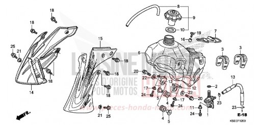 KRAFTSTOFFTANK CRF150RBD de 2013