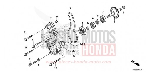 WASSERPUMPE CRF150RBE de 2014