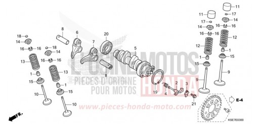 NOCKENWELLE/VENTIL CRF150RBN de 2022