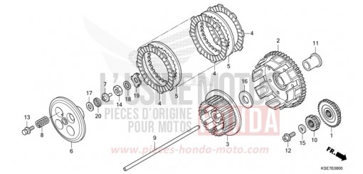 KUPPLUNG CRF150RBN de 2022