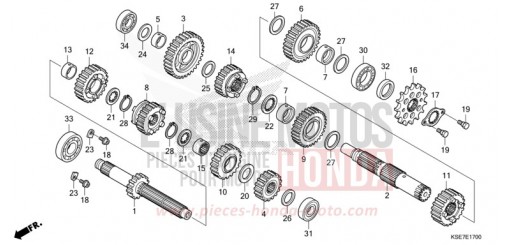 GETRIEBE CRF150RBN de 2022