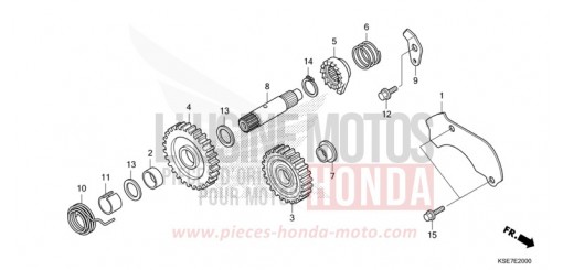 KICKSTARTERSPINDEL CRF150RBN de 2022