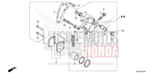VORDERRAD-BREMSSATTEL CRF150RBN de 2022