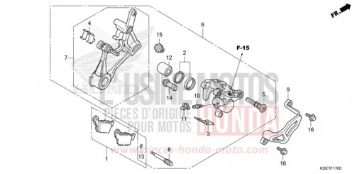 HINTERRAD-BREMSSATTEL CRF150RBN de 2022