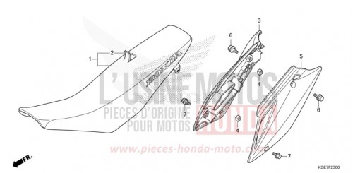SITZ/SEITENABDECKUNG CRF150RBN de 2022