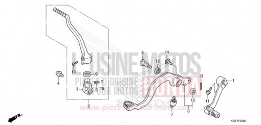 PEDAL/KICKSTARTER-ARM CRF150RBN de 2022