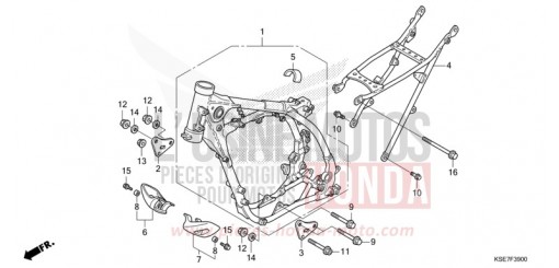 RAHMENKOERPER CRF150RBN de 2022