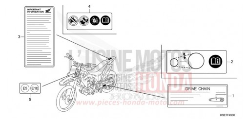 WARNETIKETT CRF150RBN de 2022