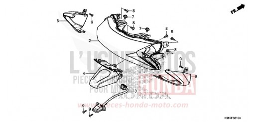 KOMBINATIONSLEUCHTE/KENNZEICHENBELEUCHTUNG WW125AK de 2019