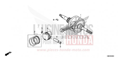 KURBELWELLE/KOLBEN WW125AK de 2019