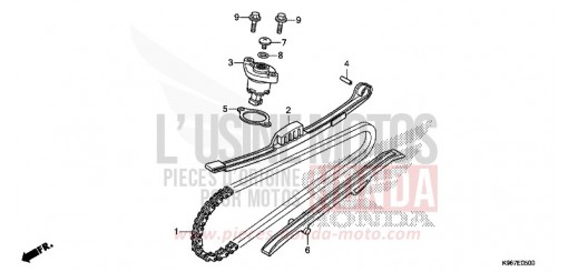 NOCKENWELLENKETTE/SPANNVORRICHTUNG WW125AK de 2019
