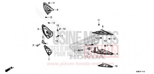 SOZIUS-FUSSRASTE WW125AK de 2019
