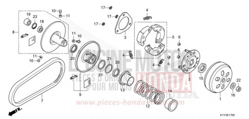 ABTRIEBSFLAECHE WW125AM de 2021
