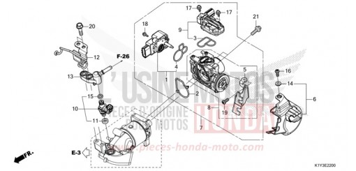 DROSSELKLAPPENGEHAEUSE/KRAFTSTOFFEINSPRITZUNG WW125AM de 2021