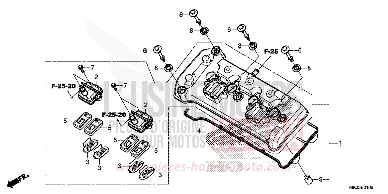 ZYLINDERKOPFDECKEL von CB1000R GRAPHITE BLACK (NHB01) von 2018