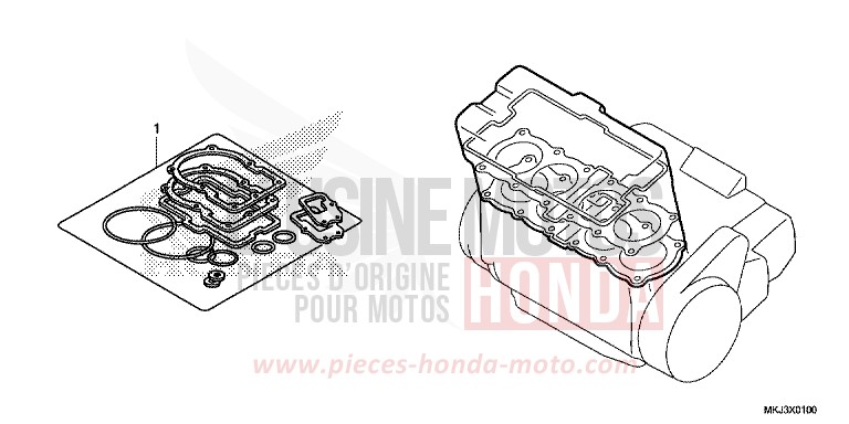 DICHTUNG SATZ A von CB1000R CANDY CHROMOSPHERE RED (R381) von 2019