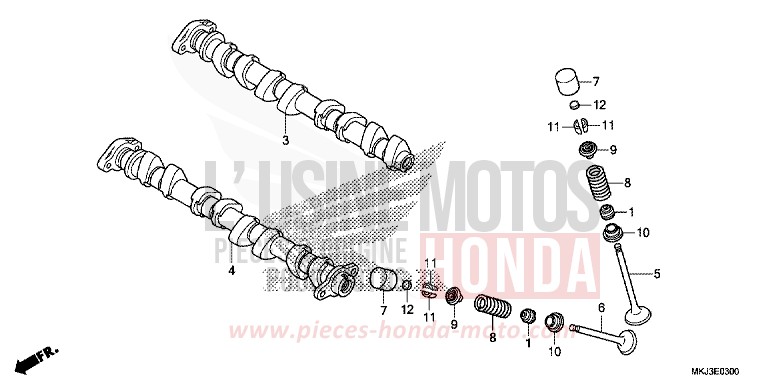 NOCKENWELLE/VENTIL von CB1000R SWORD SILVER METALLIC (NHA95) von 2019
