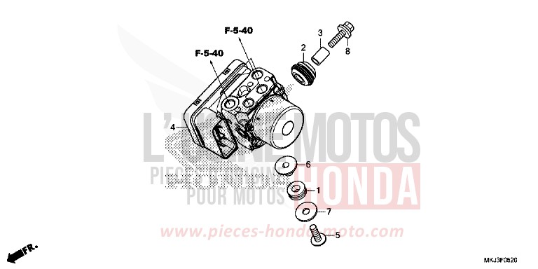 ABS-MODULATOR von CB1000R SWORD SILVER METALLIC (NHA95) von 2019