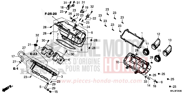LUFTFILTER von CB1000R GRAPHITE BLACK (NHB01) von 2020