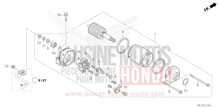 ANLASSER von CB1000R GRAPHITE BLACK (NHB01) von 2021