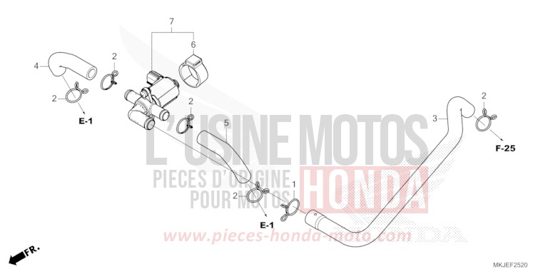 LUFTEINSPRITZ-STEUERVENTIL von CB1000R GRAPHITE BLACK (NHB01) von 2021