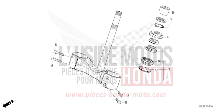 LENKSCHAFT von CB1000R MAT BETA SILVER METALLIC (NHC08) von 2021