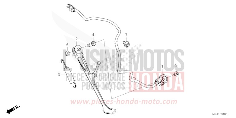 STAENDER von CB1000R MAT BETA SILVER METALLIC (NHC08) von 2021