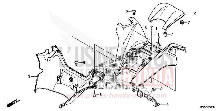 GRIFFABDECKUNG von Integra MAT GUNPOWDER BLACK METALLIC (NH436) von 2013