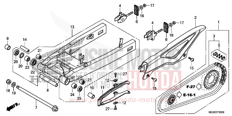 SCHWINGENARM von Integra CANDY GRACEFUL RED-U (R151) von 2013