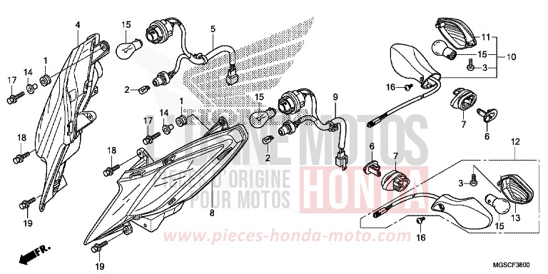 BLINKER von Integra CANDY GRACEFUL RED-U (R151) von 2013